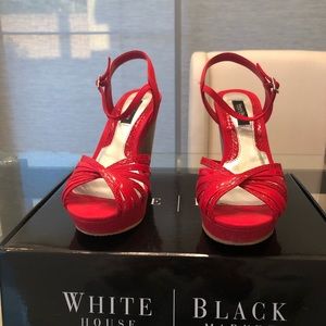 Wedge shoe. White House/Black Market Size 6 Red